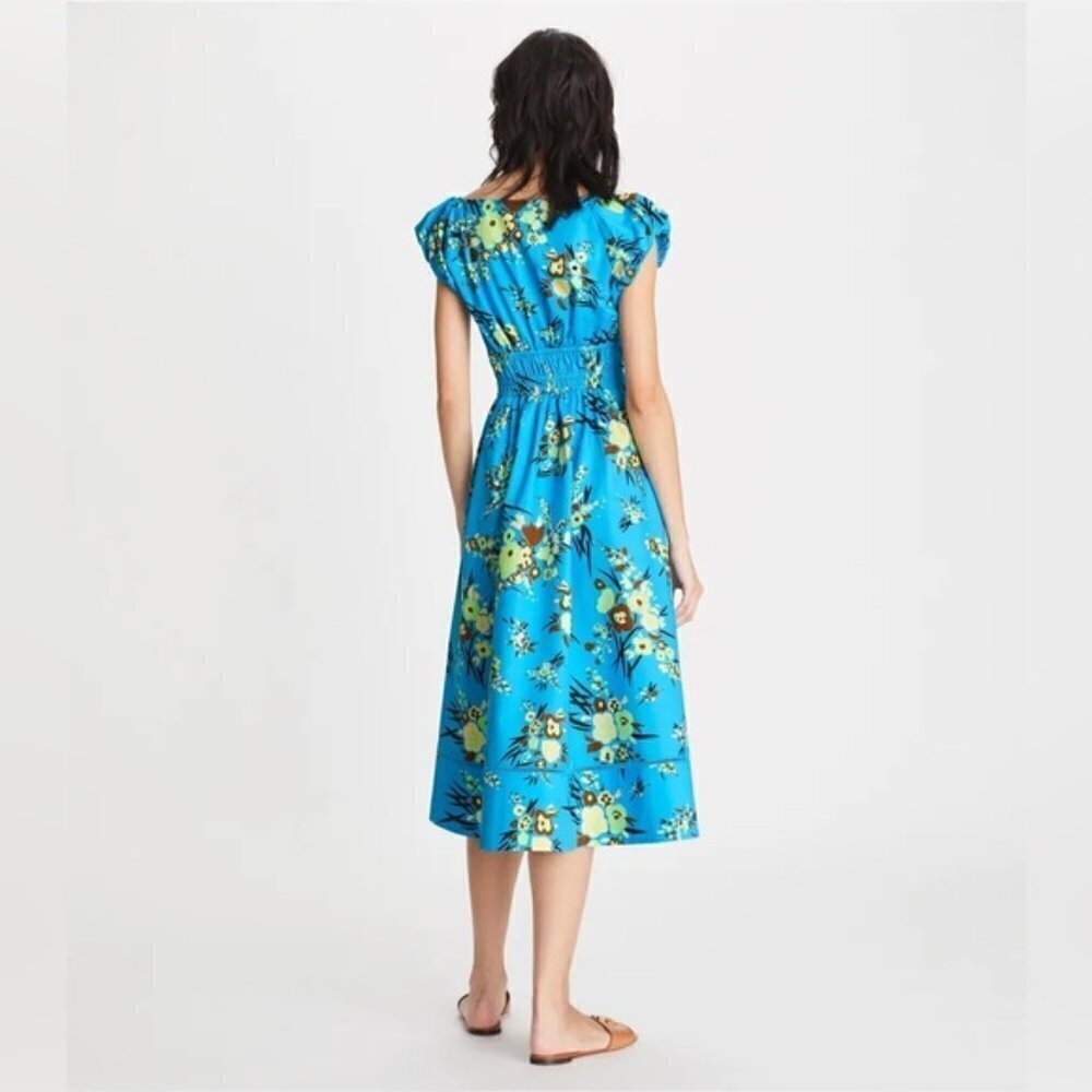 Tory Burch PRINTED SCOOP-NECK DRESS - Picture 2 of 15